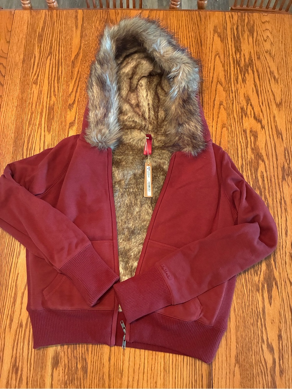 SKIMS Fur Lined Hoodie